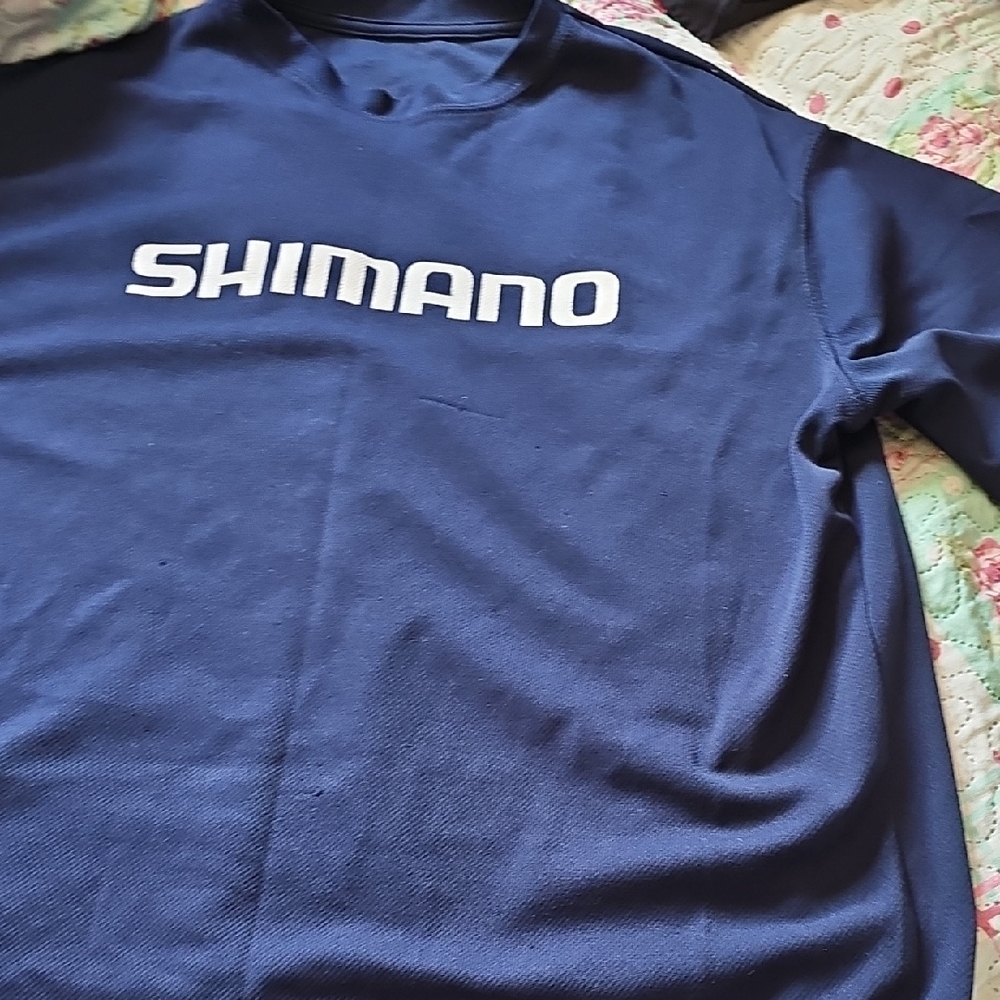 Shimano Dark Blue Crew Neck Shirt